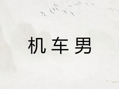 机车男
