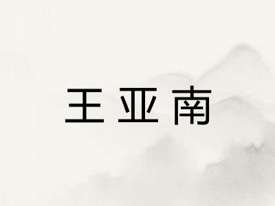 王亚南 王亚南