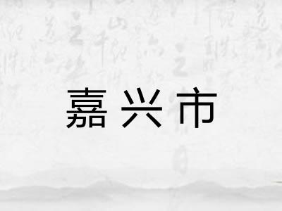 嘉兴市
