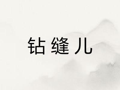 钻缝儿