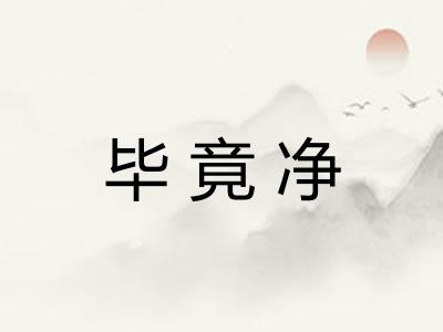 毕竟净
