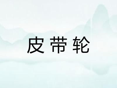 皮带轮 皮带轮