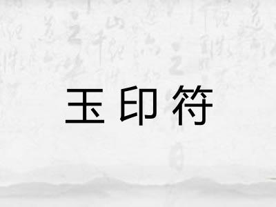 玉印符