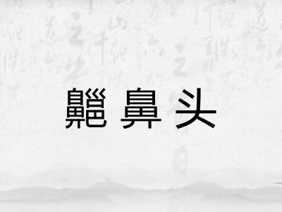 齆鼻头