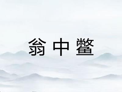 翁中鳖
