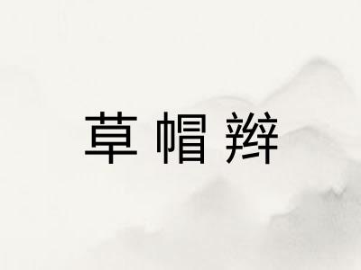草帽辫