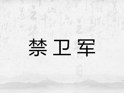 禁卫军 禁卫军