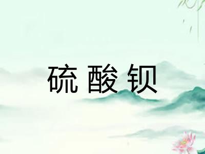 硫酸钡