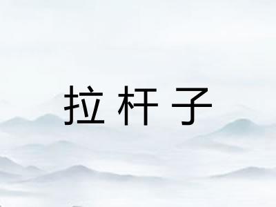 拉杆子