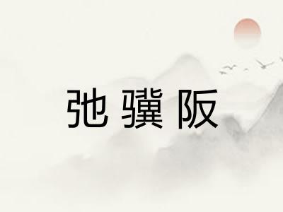 弛骥阪