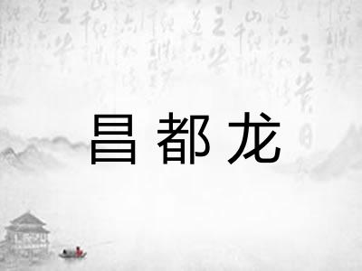 昌都龙