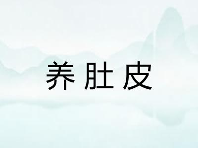 养肚皮
