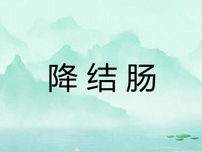 降结肠