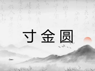 寸金圆