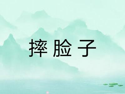 摔脸子