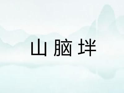 山脑坢