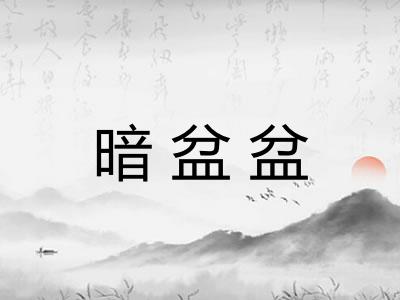 暗盆盆 暗盆盆