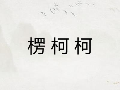 楞柯柯