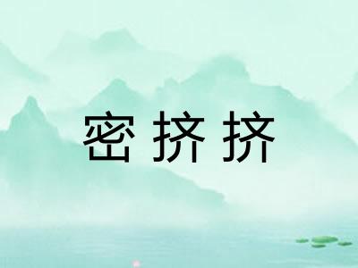 密挤挤