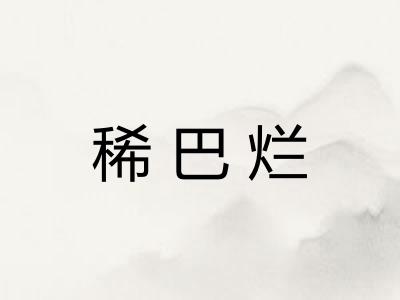 稀巴烂 稀巴烂