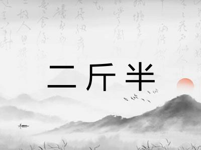 二斤半