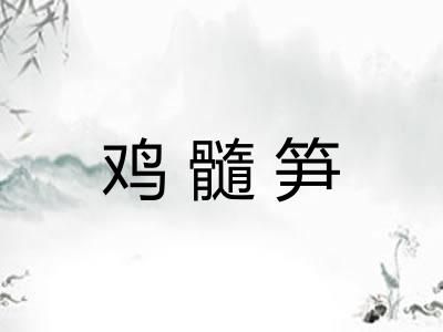 鸡髓笋