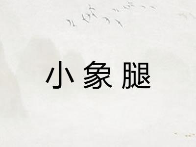 小象腿