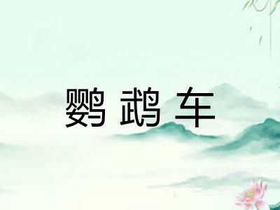 鹦鹉车 鹦鹉车