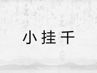 小挂千