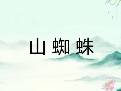 山蜘蛛