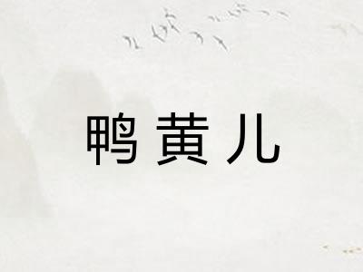 鸭黄儿