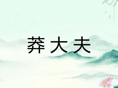 莽大夫