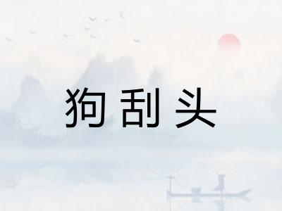 狗刮头