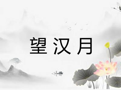望汉月