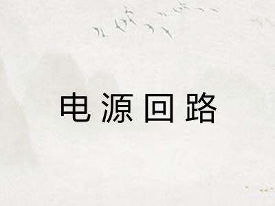电源回路