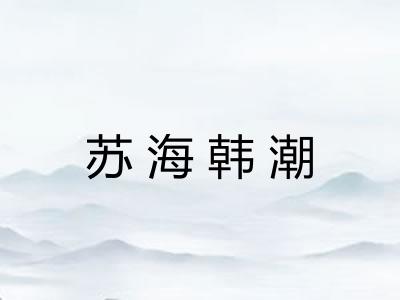 苏海韩潮