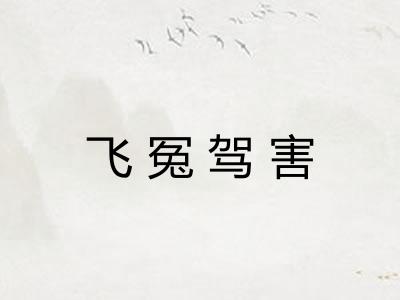 飞冤驾害