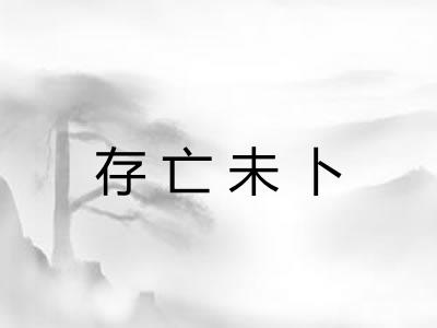 存亡未卜