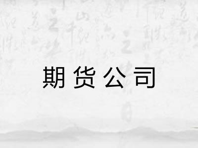 期货公司