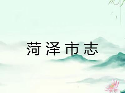 菏泽市志