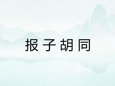 报子胡同