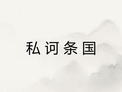 私诃条国