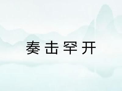 奏击罕开