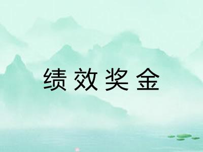 绩效奖金