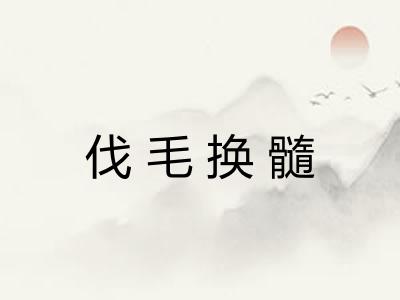 伐毛换髓