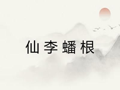 仙李蟠根