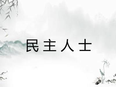 民主人士