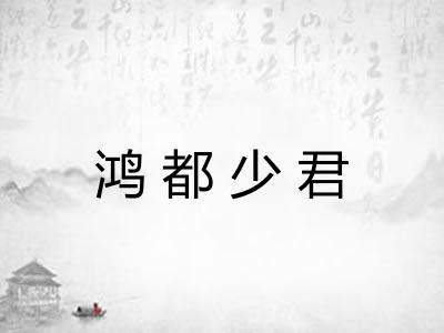 鸿都少君
