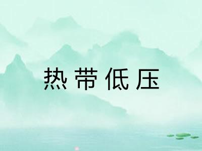 热带低压