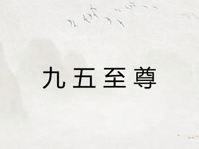 九五至尊